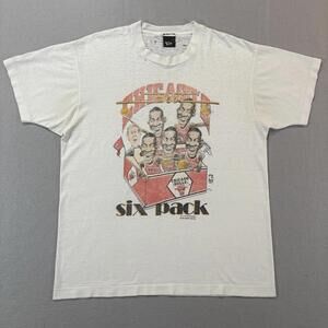 Chicago Bulls Michael Jordan T Shirt 80S Caricature 6 Pack Xl Salem